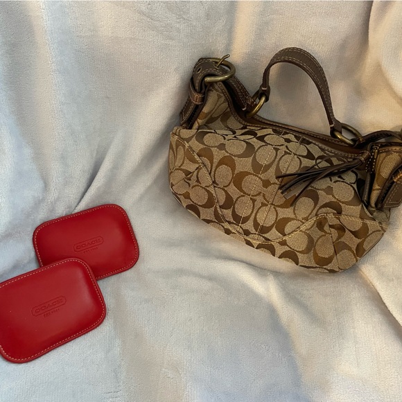 Coach Python Shoulder Bag Bronze - Picture 2 of 2